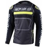 T-shirt Troy Lee Designs TLD Maillot Sprint Drop In - Black/Green