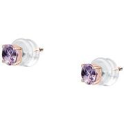 Boucles oreilles Cleor Boucles d'oreilles en or 375/1000 et améthyste