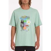 T-shirt Volcom Camiseta Chrissie Abbott x French Lichen Green