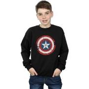 Sweat-shirt enfant Marvel Captain America Civil War Distressed Shield