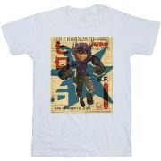 T-shirt enfant Disney Big Hero 6 Baymax Hiro Newspaper
