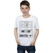 T-shirt enfant Disney Cars Lightning McQueen Blueprint