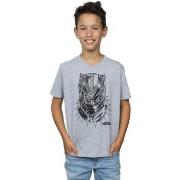 T-shirt enfant Marvel Black Panther Spray Headshot