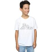 T-shirt enfant Disney 101 Dalmatians Watercolour Friends