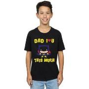 T-shirt enfant Dc Comics Dad I Love You This Much