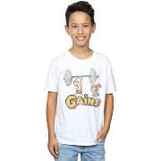 T-shirt enfant The Flintstones Gains