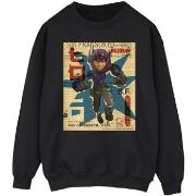 Sweat-shirt Disney Big Hero 6 Baymax Hiro Newspaper