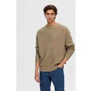 Pull Selected SLHBERT RELAXED LS KNIT STU CREW NECK W