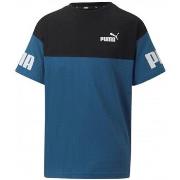 T-shirt enfant Puma TEE SHIRT JR P PWR CLB - LAKE BLUE - 176