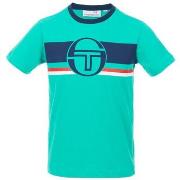 T-shirt enfant Sergio Tacchini TEE SHIRT FOUNTAIN - PEACOCK GREEN/NAVY...