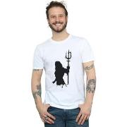 T-shirt Dc Comics Aquaman Mono Silhouette