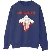 Sweat-shirt Disney Big Hero 6 Baymax San Fransokyo Heart