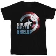T-shirt enfant Marvel The Falcon And The Winter Soldier Wield The Shie...