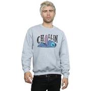 Sweat-shirt Disney Lilo And Stitch Chillin