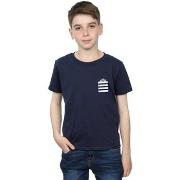 T-shirt enfant Dessins Animés Taz Stripes Faux Pocket