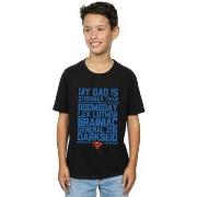 T-shirt enfant Dc Comics My Dad Is Stronger Than