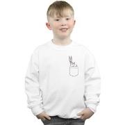 Sweat-shirt enfant Dessins Animés Bugs Bunny Faux Pocket