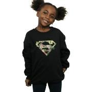 Sweat-shirt enfant Dc Comics Supergirl Floral Shield