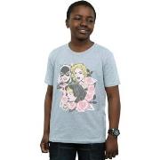 T-shirt enfant Dc Comics Super Powers Floral Frame