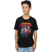 T-shirt enfant Dc Comics Super Powers Neon Floral