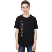 T-shirt enfant Dc Comics Justice League Movie Sprayed Emblems