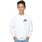 Sweat-shirt enfant Dessins Animés Daffy Duck Faux Pocket