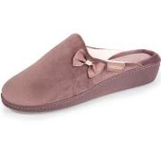 Chaussons Isotoner Chaussons mules talon Femme Taupe