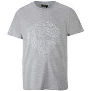 T-shirt Ed Hardy Tiger glow t-shirt mid-grey