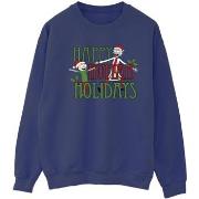 Sweat-shirt Rick And Morty Happy Human Holidays