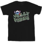 T-shirt enfant Disney Lilo Stitch Jolly Chilling Vibes