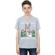 T-shirt enfant Dessins Animés Bugs Bunny Christmas Fair Isle