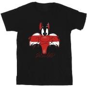 T-shirt enfant Dessins Animés Sylvester England Face