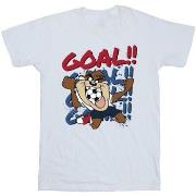 T-shirt enfant Dessins Animés Taz Goal Goal Goal