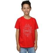 T-shirt enfant Disney Millennium Falcon Christmas Tree Delivery