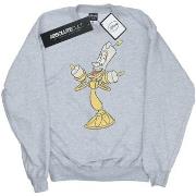 Sweat-shirt Disney Beauty And The Beast Lumiere Distressed
