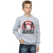 Sweat-shirt enfant Marvel The Falcon And The Winter Soldier Shield Sil...