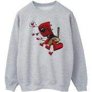 Sweat-shirt Marvel Deadpool Love Arrow