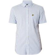 Chemise Lyle &amp; Scott Chemise Vichy Coupe Slim À Manches Courtes