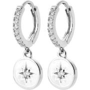 Boucles oreilles Brillaxis Créoles argent OZ et pampille