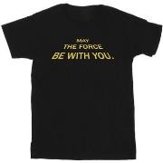 T-shirt enfant Disney May The Force Opening Crawls