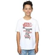 T-shirt enfant Disney The Last Jedi Power Of The Dark Side