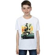 T-shirt enfant Marvel Black Cat Car