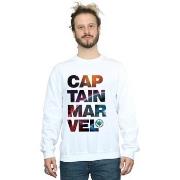 Sweat-shirt Marvel Captain Space Text