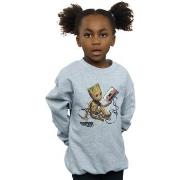 Sweat-shirt enfant Marvel Guardians Of The Galaxy Groot Tape