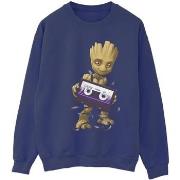 Sweat-shirt Marvel Guardians Of The Galaxy Groot Cosmic Tape