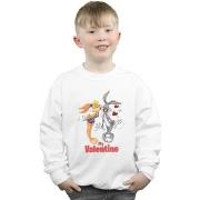 Sweat-shirt enfant Dessins Animés Bugs Bunny And Lola Valentine's Day