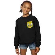 Sweat-shirt enfant Dessins Animés Tweety Pie Face Faux Pocket