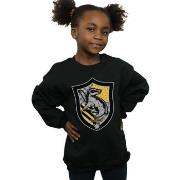 Sweat-shirt enfant Harry Potter Hufflepuff Crest Flat