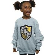 Sweat-shirt enfant Harry Potter Hufflepuff Crest Flat