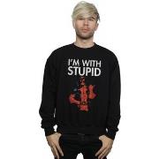 Sweat-shirt Marvel I'm With Stupid